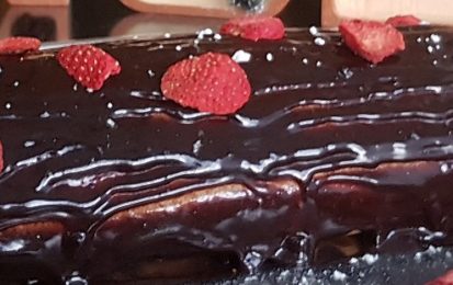 La Bûche de Noël bio au chocolat et noisettes Damiano